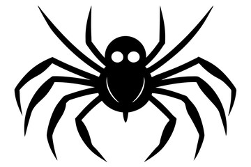  Halloween spider silhouette vector illustration design