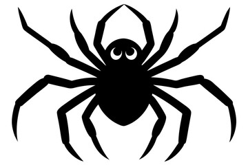  Halloween spider silhouette vector illustration design