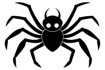  Halloween spider silhouette vector illustration design