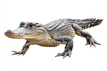Fototapeta premium Crocodile background alligator reptile.
