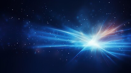 Obraz premium Abstract space background with bright light and stars
