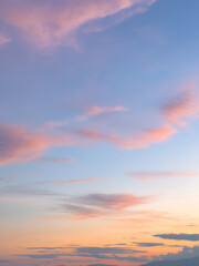Fototapeta premium Sky With Clouds And The Sun Setting