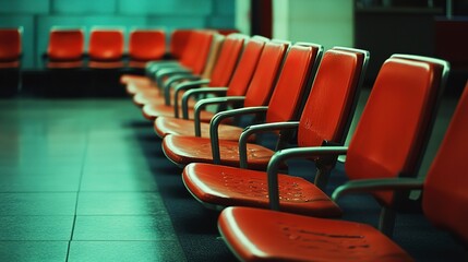 Fototapeta premium seats at the airport 