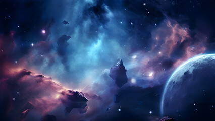 Obraz premium planet with space