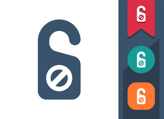 Hotel, Do Not Disturb Sign Icon