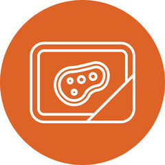 Frozen Foods line circle icon