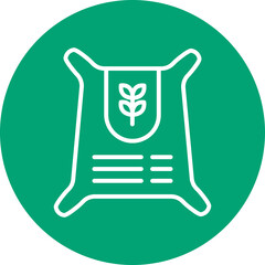 Flour Bag line circle icon