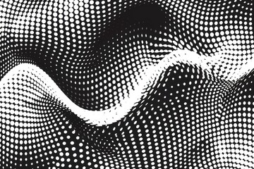 Abstract dotted wave pattern