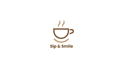 Café logo, Coffee logo, Coffee Cup, restaurant logo