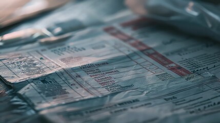 A close-up of a medical bill with unaffordable charges, symbolizing the financial barriers to healthcare faced by many.