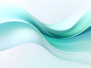 Abstract pastel smooth turquoise waves background 
