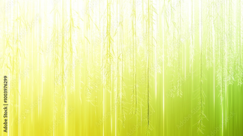 Poster captivating abstract background with vibrant yellow transitioning to calming green, featuring vertic