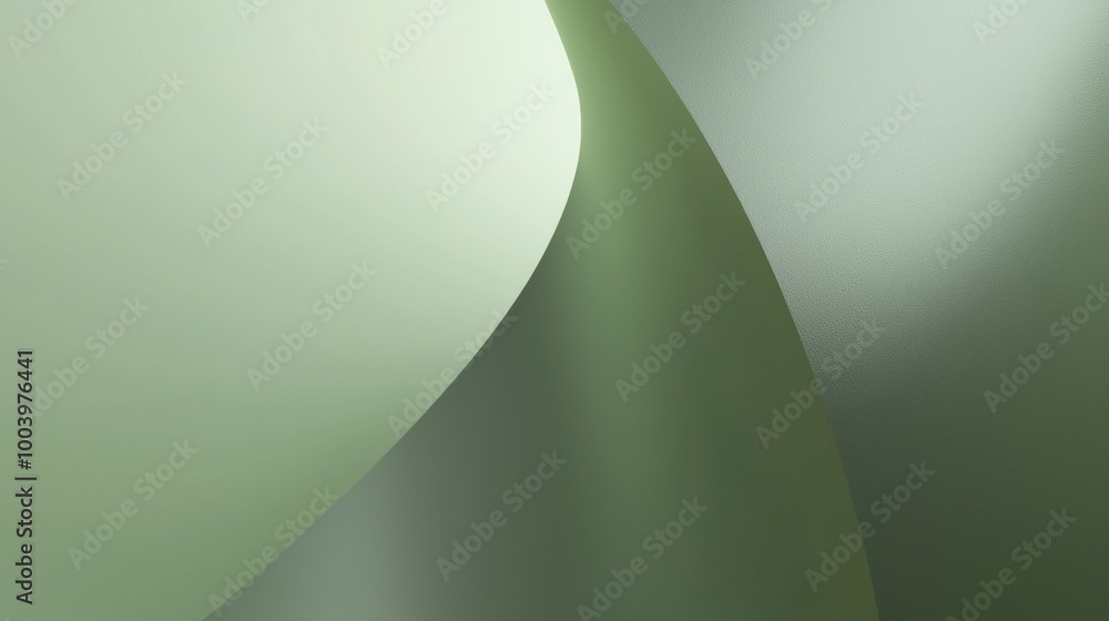 Poster minimalist composition with smooth sheets of paper creating an elegant and modern design, ideal for 