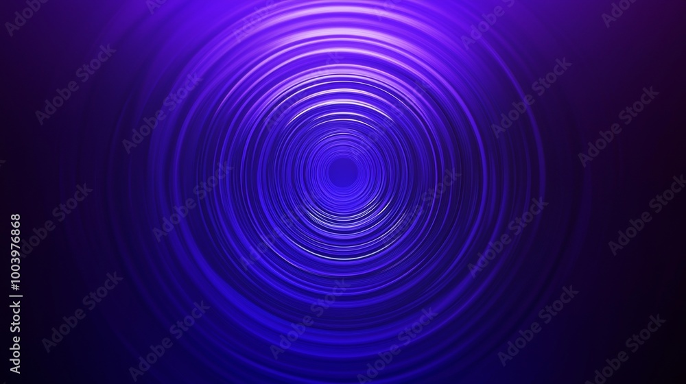 Poster abstract background with concentric circles creating a sense of depth and movement, ideal for techno