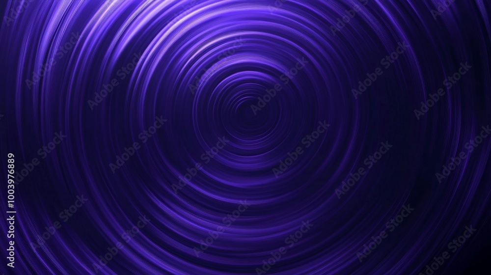 Poster Abstract background forming a circular pattern with light trails creating a mesmerizing and hypnotic effect. The vibrant violet and blue hues add depth and dimension
