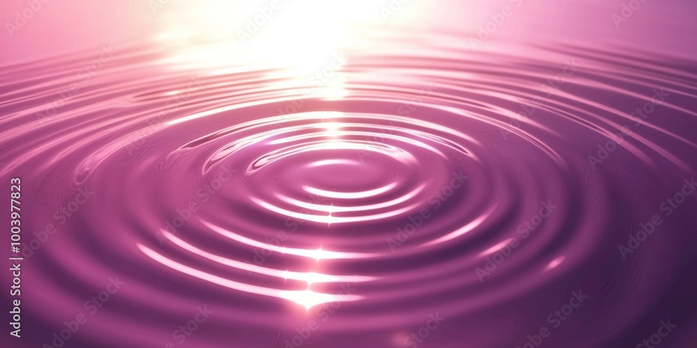 Poster abstract background with pink water surface reflecting sunlight, creating a beautiful pattern of con