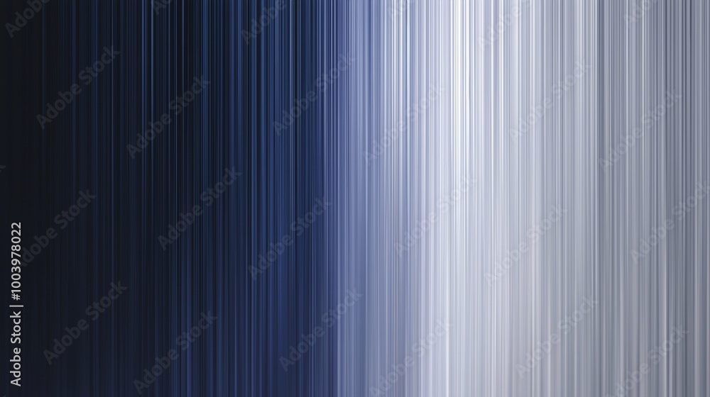 Poster abstract background formed by vertical lines creating a gradient from dark blue to white, perfect fo
