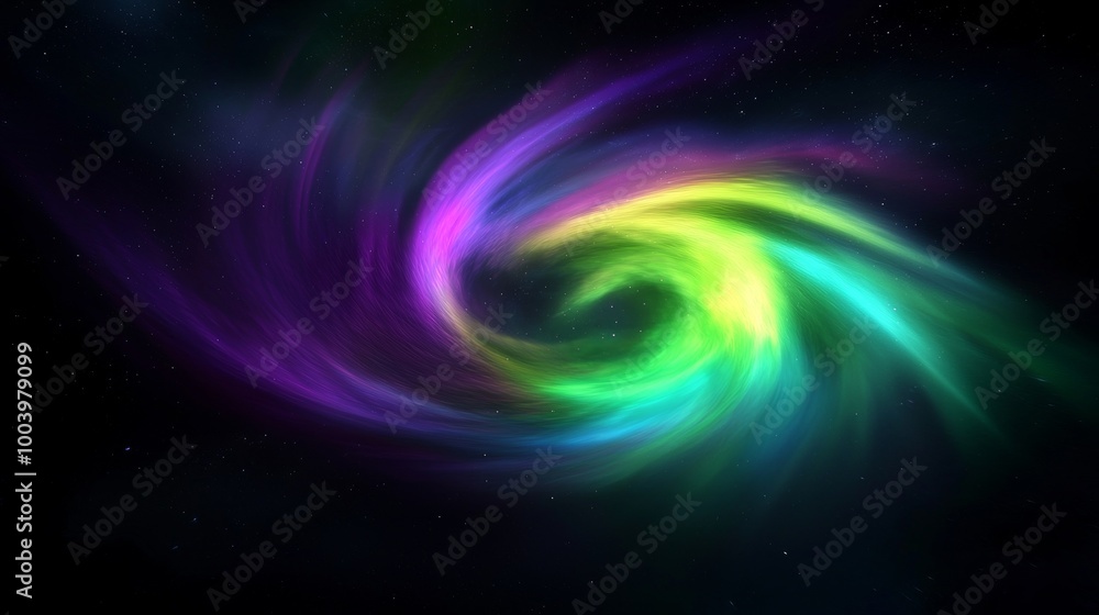 Poster mesmerizing display of vibrant colors creating a sense of depth and motion, perfect for projects rel