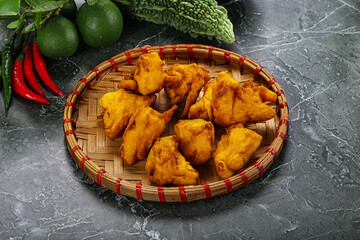 Indian cuisine - paneer pakora cheese