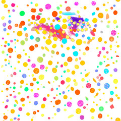 Falling confetti at a party, AI generated