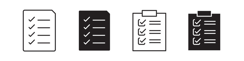 Checklist icon collection set