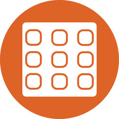 App Drawer glyph circle icon