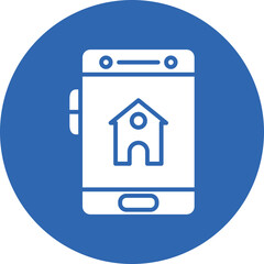 Home app glyph circle icon
