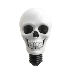 Eerie Skull-Shaped Light Bulb for Haunting Halloween Decor