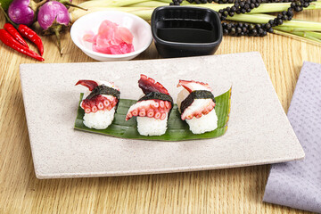 Japanese cuisine - sushi with octopus