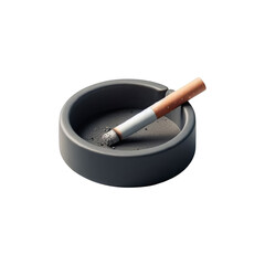 Ashtray isolated on transparent background