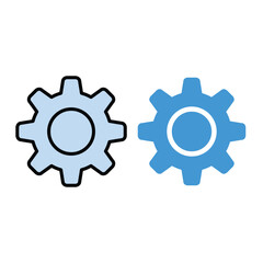 settings glyph icon ,Gear icon vector. Mechanics icon vector set. Engineering symbol or logo.