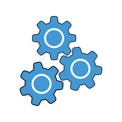 settings glyph icon ,Gear icon vector. Mechanics icon vector set. Engineering symbol or logo.