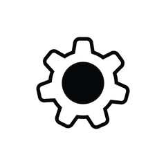 Gear icons set. Parameter or setting symbol. Isolated vector illustration on white background. cogwheel.