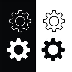 setting Icon vector illustration. Cog settings sign or Gear Sign icon for web and app..eps.