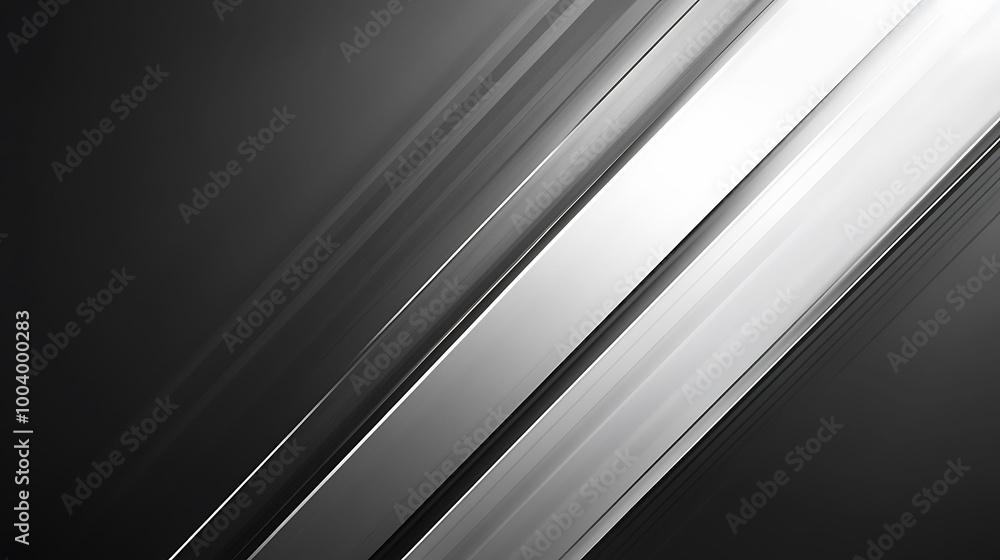 Poster abstract background with diagonal lines in shades of gray and white.