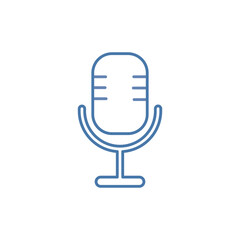 Microphone icon/logo vector set. Podcast microphone. mic symbol. audio illustration sign collection. 