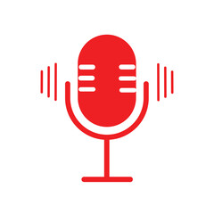 Microphone Icons set. Mic sign. Karaoke microphone icon. Broadcast mic sign. Podcast black liner icon vector illustration
