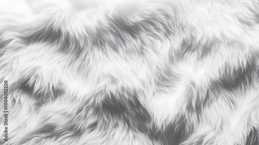 Poster soft white fur texture with subtle wave patterns.