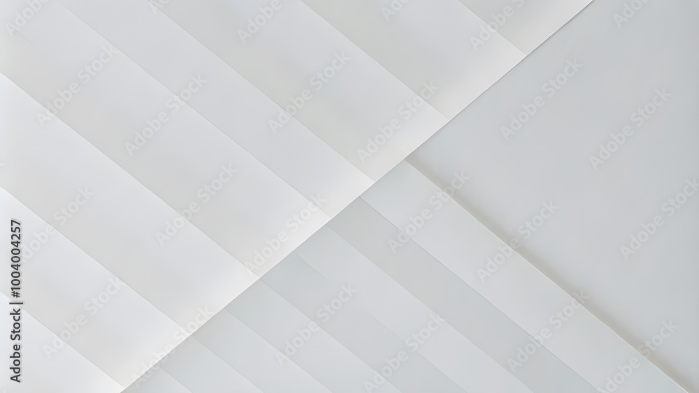 Aufkleber Grey white abstract background paper shine and layer element vector for presentation design. Design decoration concept for web layout, poster, banner