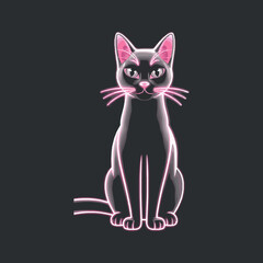 an illustration is about eye catching cat