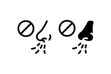 Loss smell icon. Vector icon design.