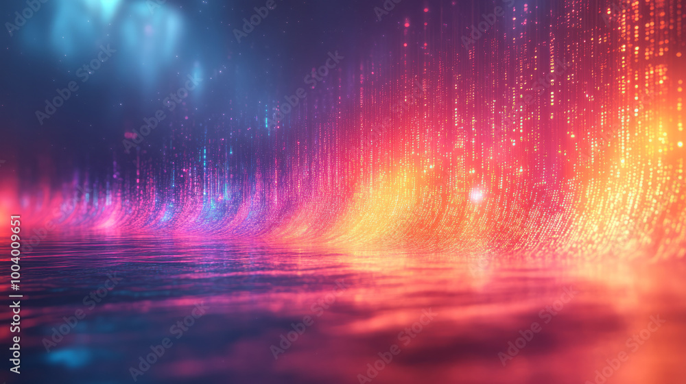 Poster a single line of code floating on a soft pastel background, surrounded by light code brackets,