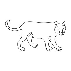 Continuous one line drawing. Tiger walking symbol art.
Continuous one line drawing Vector illustration
Tiger Jump
Simple Line art Drawing of a Tiger
Continuous one line drawing. Tiger jumping symbol.