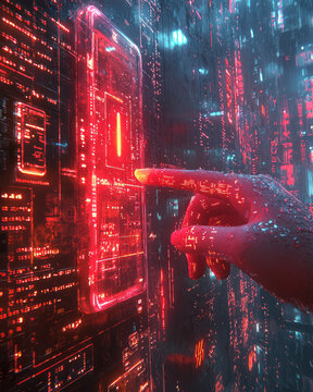 A glowing cursor on a pastel canvas, navigating through lines of code,