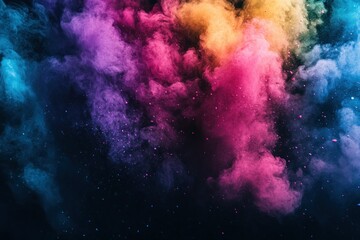 Fototapeta premium Vibrant Color Powder Explosion in Stunning Display