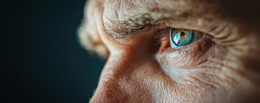 Focus captured as a disciplined gaze on a target, surroundings fading away, work hard  discipline  focus, undistracted
