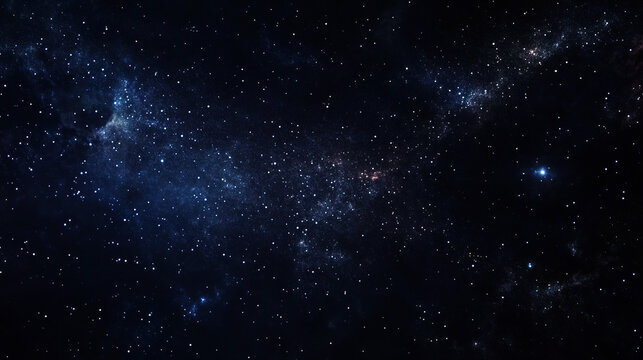 Cosmic Silence: Stars Spread Across the Vast Night Sky