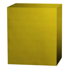 Show Off Your Designs In A Professional Manner With This Beautiful Box Mockup In Yellow Quince Color.