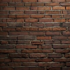 Close-up of rustic red brick wall texture
