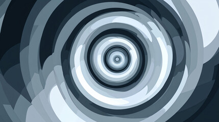 Fototapeta premium An abstract design with concentric circles in varying shades of grey. 